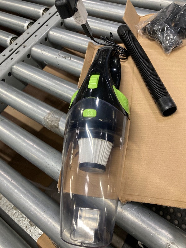 Photo 1 of ***missing parts used ***Garneck USB Rechargeable Mini Handheld Vacuum Cleaner for Car Dual Wet and Dry Use Portable Dust Collector for Home and Auto Lightweight and Compact Transparent