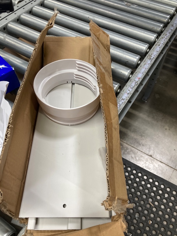 Photo 1 of **used missing parts  **Portable AC Window Vent Kit - Complete Air Conditioner Window Kit, Adjustable PVC Window Seal Kit Panels Up to 60 Inches, for Universal Thread AC Exhaust Hose of 5.1" and 5.9" Diameter