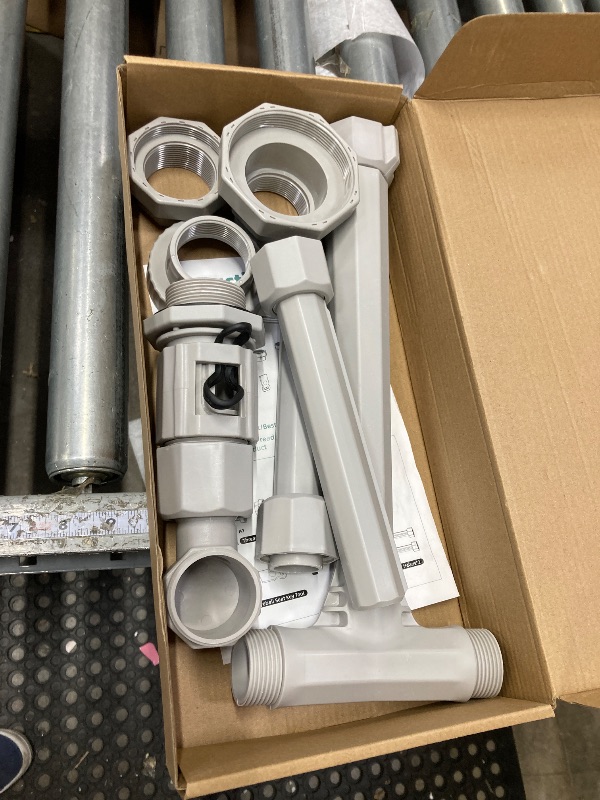 Photo 1 of ****used missing parts***SHAPON Pool Fountain Above and Inground Pools, Adjustable Pool Waterfall with Dual Spray Sprinklers, Outdoor Pool Accessories for Relaxation and Cooling, Gray