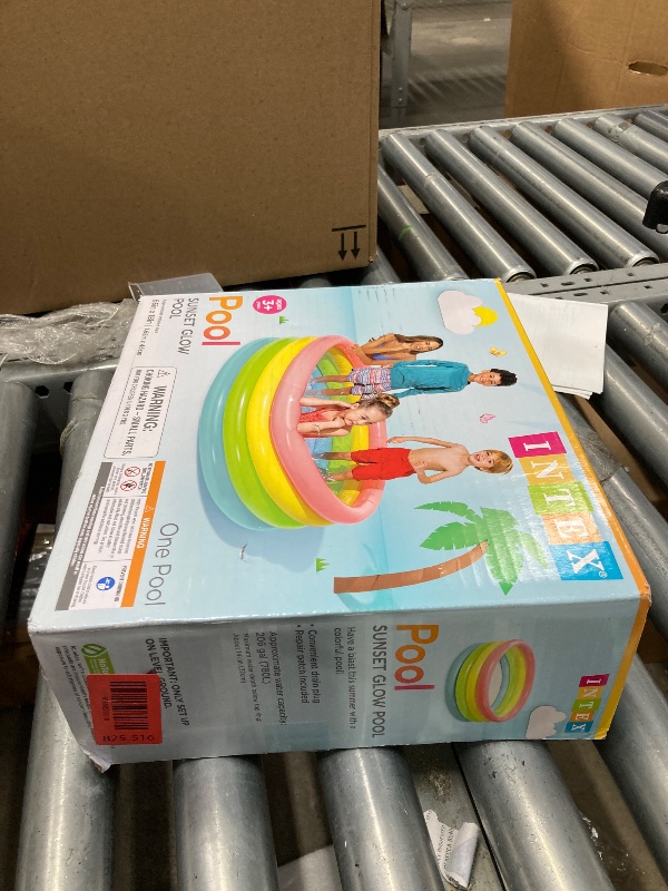 Photo 1 of **used**Intex Sunset Glow Inflatable Pool, 66in x 18in