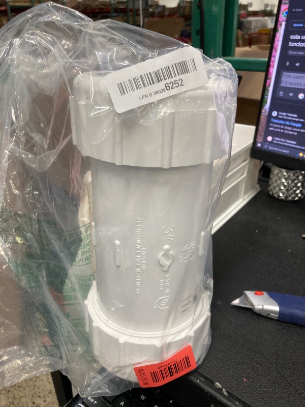 Photo 1 of **used***King Brothers Inc. CPC-3000 3-Inch Compression PVC Compression Coupling, White , Gray