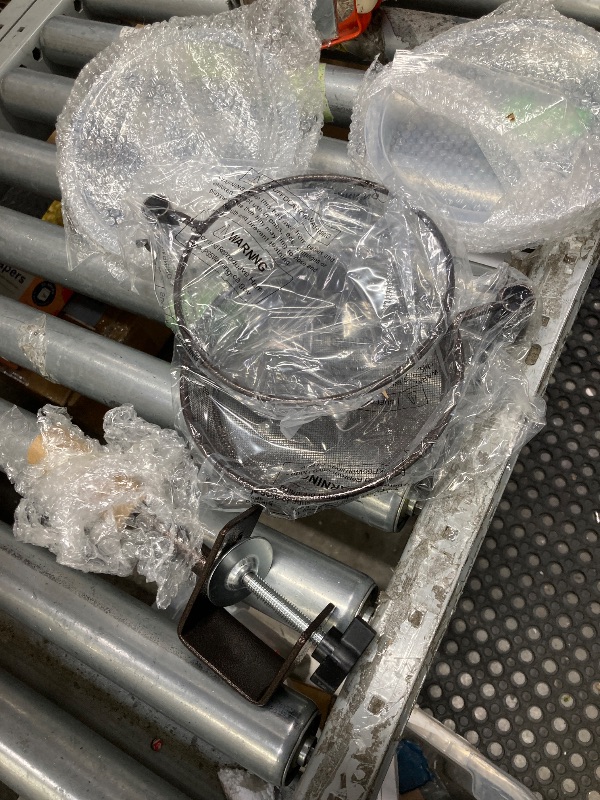 Photo 1 of **used missing parts***Deck Bird Feeders Platform Bird Feeder Deck Mount Bird Bath Spa for Dual Use Deck Flower Stand Flower Pot Great for Attracting Birds Detachable and Adjustable Heavy Duty Sturdy Steel,Bronze