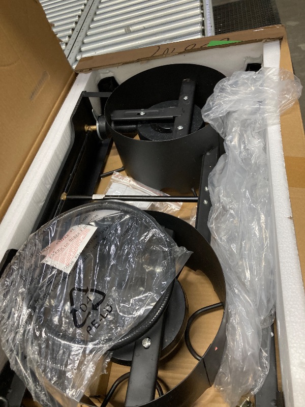 Photo 1 of ****missing parts used funtion untested***Ktaxon 2 Burner 150000 BTU Cooker Outdoor Camping Picnic Stove Stand BBQ Grill