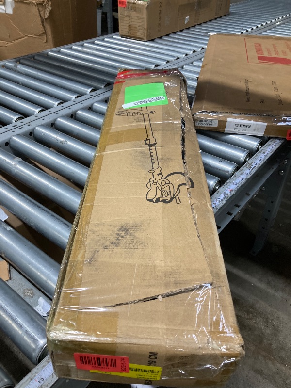 Photo 1 of ***It is used, it is missing parts and it is not known if it works 100%.****Electric Cordless Grass Trimmer, Lawn Mower, Rechargeable Grass Mower, Weed Lawn Edger Eater, Electric Grass Cuting Machine with Wheels with 2 Batteries(RED)