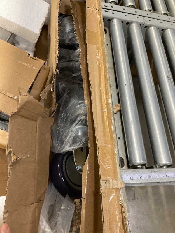 Photo 1 of ***It is missing a piece and is used.****Hally Stainless Steel Table for Prep & Work 24 x 36 Inches with Caster Wheels, NSF Commercial Heavy Duty Table with Undershelf and Backsplash for Restaurant, Home and Hotel
