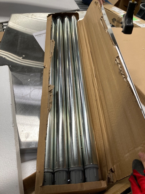 Photo 1 of ***It is missing a piece and is used.****Hally Stainless Steel Table for Prep & Work 24 x 36 Inches with Caster Wheels, NSF Commercial Heavy Duty Table with Undershelf and Backsplash for Restaurant, Home and Hotel