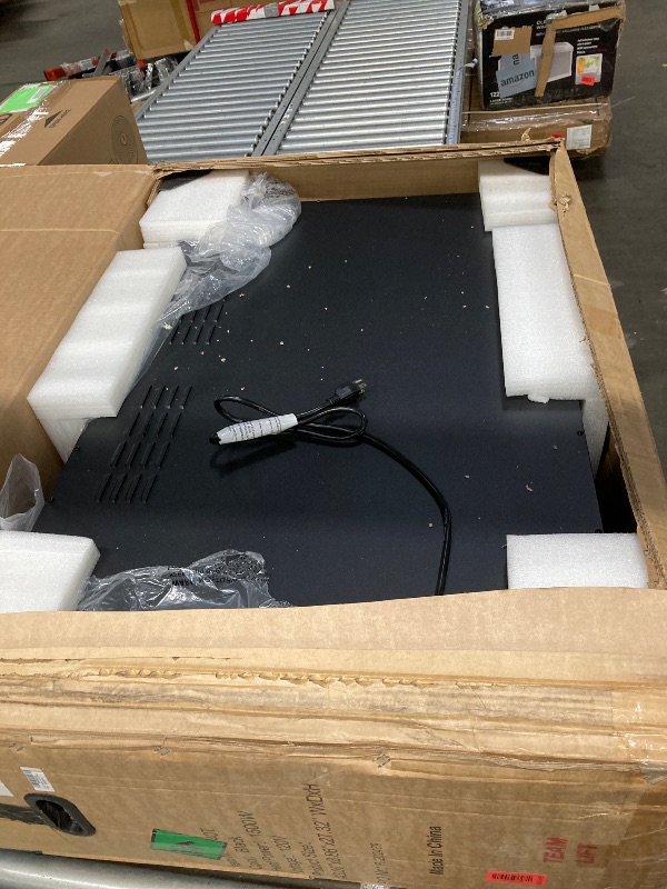 Photo 1 of *** It is used, it turned on and worked very slowly, and it is not known if it works at 100%, therefore it cannot be returned.*****Benrocks 43'' Electric Fireplace Inserts, Recessed & Built in Wall Electric Fireplace Heater with Fire Crackling Sound, Adju