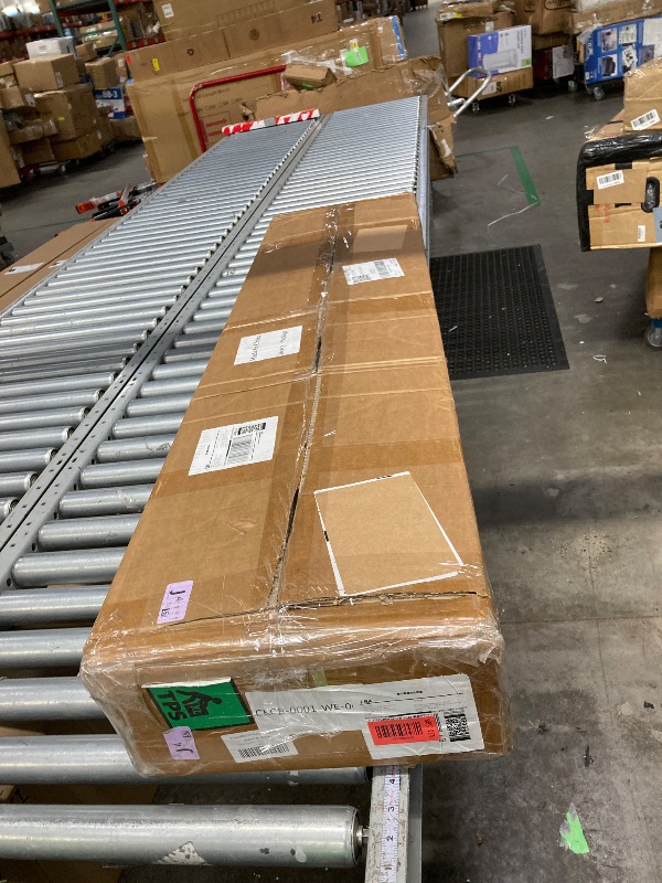 Photo 1 of ****It is used and it is not known if it works 100%, it is missing parts***Ginchain 4'H x 8'W Slatwall Panel Garage Wall Organizer with 14 Hooks, Heavy Duty Slat Wall Paneling Sheets, Interlocking PVC Panels, Garage Slatwall for Tool Organization Mounted 