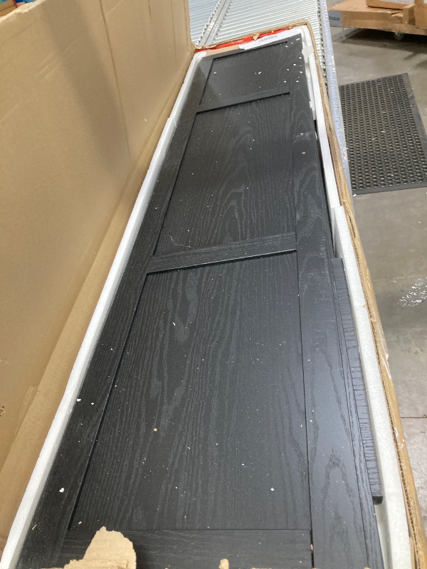 Photo 1 of **It is used, it is missing a part, it is not known if it works 100%.**Sauder Tall Storage Cabinet, Black, 4 Adjustable Shelves, Multi-Room Use