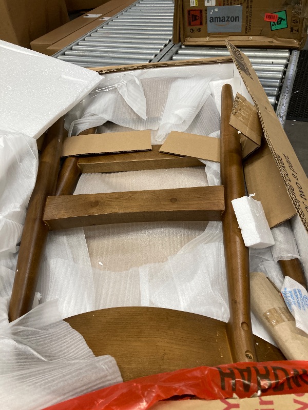 Photo 1 of ***It is used, it is missing parts, it is not known if it is 100% functional because it is in a state of disrepair***Christopher Knight Home Barron Fabric Dining Chairs, 2-Pcs Set, Charcoal