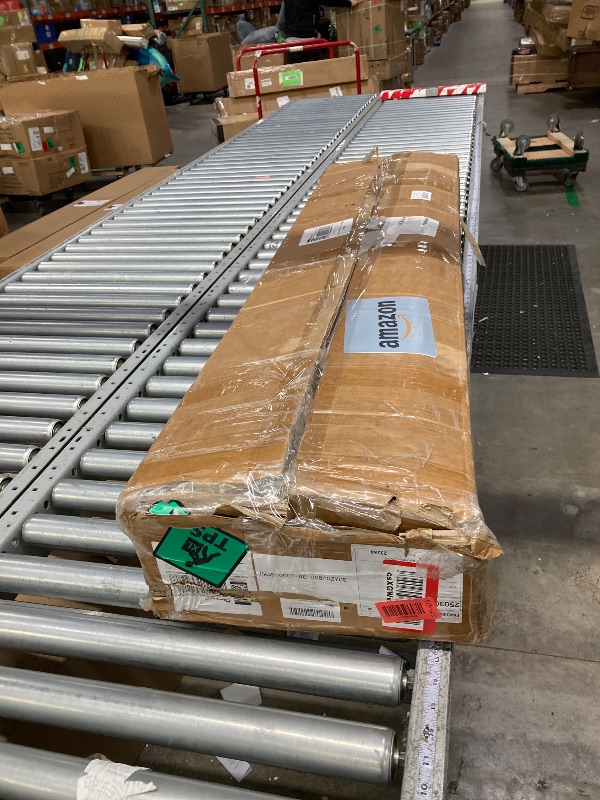 Photo 1 of ***It is used, it is missing parts, it is not known if it is 100% functional because it is in a state of disrepair***Ginchain 4'H x 8'W Slatwall Panel Garage Wall Organizer with 14 Hooks, Heavy Duty Slat Wall Paneling Sheets, Interlocking PVC Panels, Gara