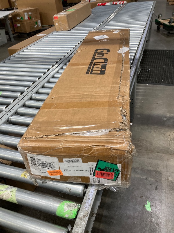 Photo 1 of ***GIt is used, it is missing parts, it is not known if it is 100% functional because it is in a state of disrepair***inchain 4'H x 8'W Slatwall Panel Garage Wall Organizer with 14 Hooks, Heavy Duty Slat Wall Paneling Sheets, Interlocking PVC Panels, Gara