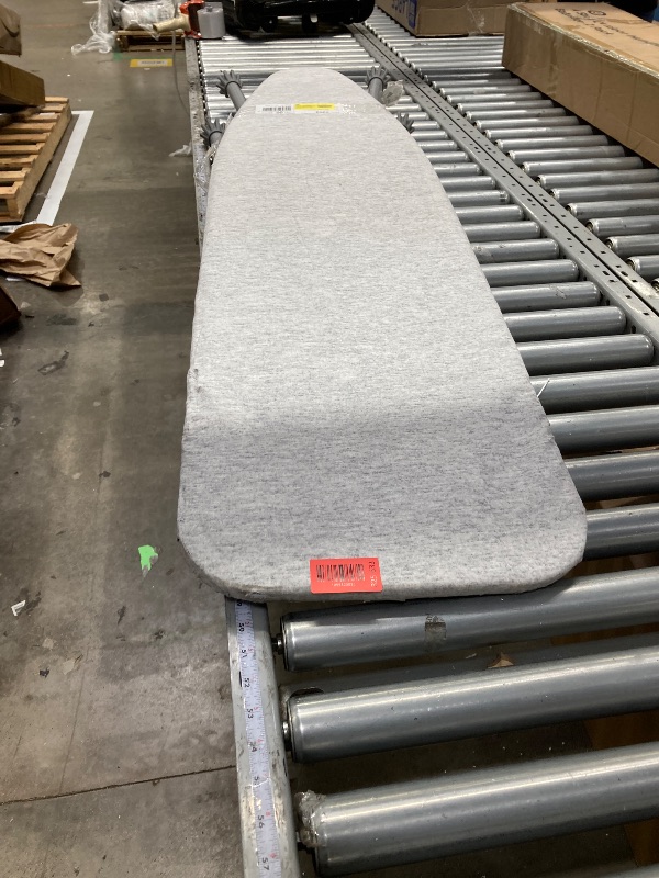 Photo 1 of ***It is used, it has some broken parts and is missing a piece on the back of the tail.***Ironing Board Full Size, BlissBoard 43"x13" Sturdy Heavy Duty Iron Board with Iron Rest, Heat Resistant Cover with Ultra Thick Padding, Height Adjustable, Silver