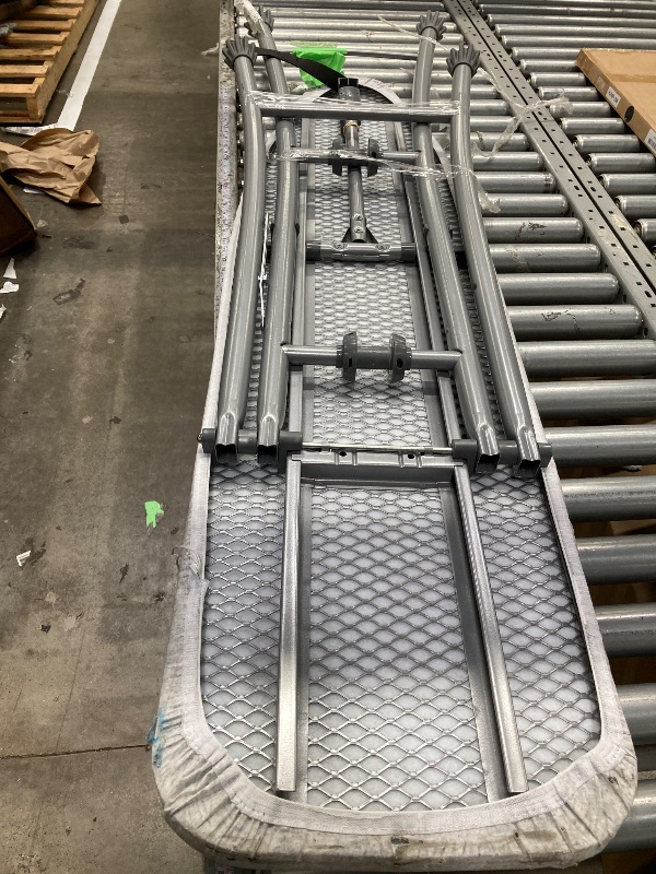 Photo 1 of ***It is used, it has some broken parts and is missing a piece on the back of the tail.***Ironing Board Full Size, BlissBoard 43"x13" Sturdy Heavy Duty Iron Board with Iron Rest, Heat Resistant Cover with Ultra Thick Padding, Height Adjustable, Silver