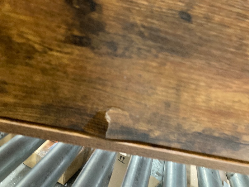 Photo 1 of ****It is used and has a small tear***edx Adjustable Height Wooden Coffee Table with Hidden Compartments and Shelves - Perfect for Small Homes, Apartments, Reception Rooms, Rust Brow