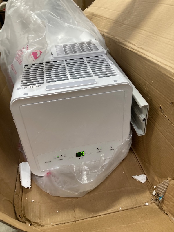 Photo 1 of **used**   BLACK+DECKER Portable Air Conditioner, 8,500 BTU (5,100 BTU SACC) for Rooms Up To 350 Sq. Ft., Portable AC with Full Function Remote Control & Window Kit, BPACT05SM, White