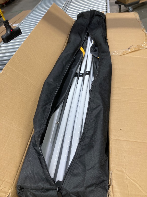 Photo 1 of ****IT IS USED, IT IS MISSING PARTS AND IT IS NOT KNOWN IF IT WORKS AT 100%***HOTEEL Pop up Canopy Tent 10x10 Commercial Instant Canopy with 4 Sidewalls & Carry Bag,Portable Tent for Parties Beach Camping Party Event Shelter Sun Shade,Black