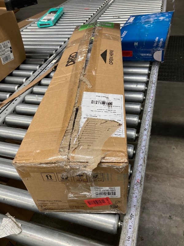 Photo 1 of **used**Dreo Tower Fans for Home, 32" Standing Floor Fan, 26 ft/s Bladeless Fan with Remote, 90° Oscillating, 3 Modes, 3 Speeds, LED Display, 8H Timer, Quiet Room Fan