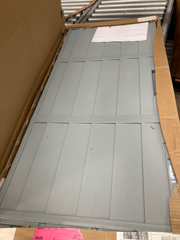 Photo 1 of ****It is used, it is missing a part and it is not known if it works 100%.***Ktaxon 75gal Outdoor Garden Plastic Storage Deck Box Chest Tools Black Grey
