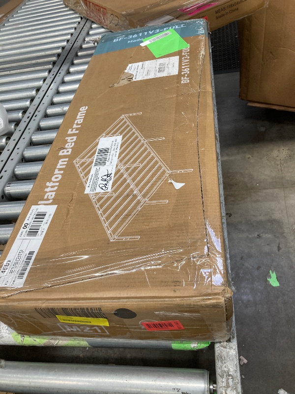 Photo 1 of ***It is used, it is missing a part and it is not known if it works 100%.***edx Bed Frame - Full Size Heavy Duty Platform Bed with Underbed Storage, 14-Inch High Steel Slat Support, Non-Slip Design, No Box Spring Required