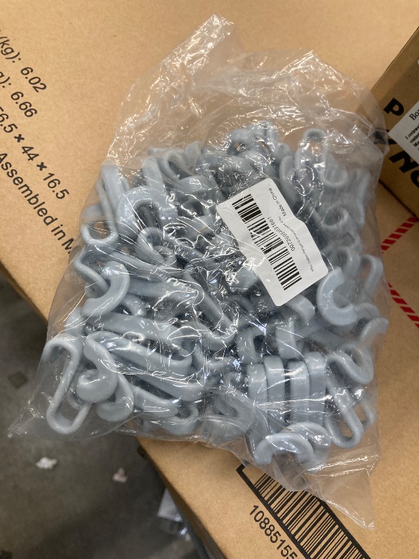 Photo 1 of )60pc Connector Hooks Hanger , Grey Mini Cascading Hangers Extenders for Velvet Hangers Coat Clothes Garment, Heavy Duty Hangers Hooks Space Saving