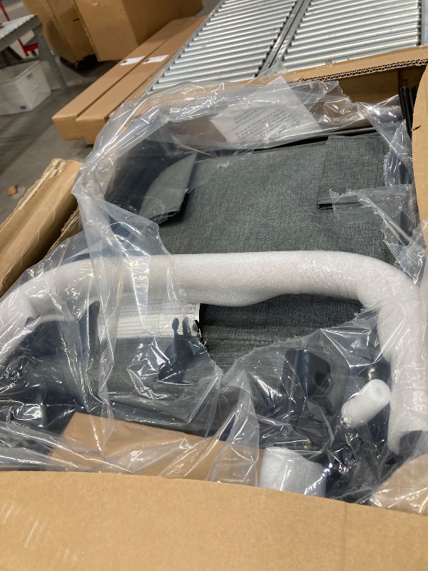 Photo 1 of ***IT IS USED, IT IS MISSING A PART AND IT IS NOT KNOWN IF IT WORKS AT 100%**Vomeast Wagon Stroller for 2 Kids, 3-in-1 Outdoor baby stroller with Canopy, 5-Point Harness, Adjustable Handlebars, Removable Seat for Toddlers, Grey