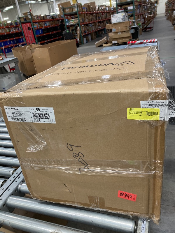 Photo 1 of ***IT IS USED, IT IS MISSING A PART AND IT IS NOT KNOWN IF IT WORKS AT 100%**Vomeast Wagon Stroller for 2 Kids, 3-in-1 Outdoor baby stroller with Canopy, 5-Point Harness, Adjustable Handlebars, Removable Seat for Toddlers, Grey