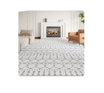 Photo 1 of **used**YOUPINS 5'x8' Area Rugs,Large Soft Bohemian Moroccan Area Rugs for Living Room Bedroom Dining Room Modern Decor Carpet,Washable,Gray