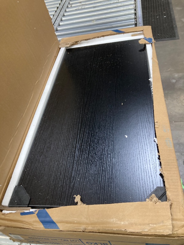 Photo 1 of **IT IS USED. IT IS MISSING A PART AND IT IS NOT KNOWN IF IT WORKS AT 100%**Pinmoco LED TV Stand for TVs up to 65'', Expandable Side by Side or Stacking TV Stand with Storage, Blac