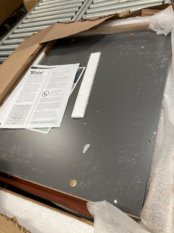 Photo 1 of ***THIS IS USED AND MISSES PARTS SO IT IS NOT KNOWN IF IT WORKS AT 100%****Bush Business Furniture Components 21" D Vertical 3-Drawer Mobile File Cabinet, Hansen Cherry/Graphite Gray, Standard Delivery