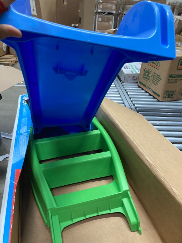 Photo 1 of ****It is used and is missing parts and it is not known if it works at 100%.**Little Tikes First Slide (Blue/Green)