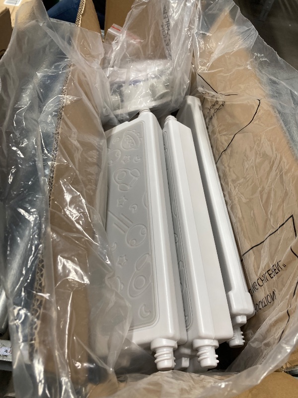 Photo 1 of *It is used and is missing parts and it is not known if it works at 100%.** Kids Step Stool Foldable for Bathroom Sink, Easy Folding Non-Slip Bathroom Stool Toilet Potty Training, Adjustable Toddler Ladder Kitchen Counter Helper