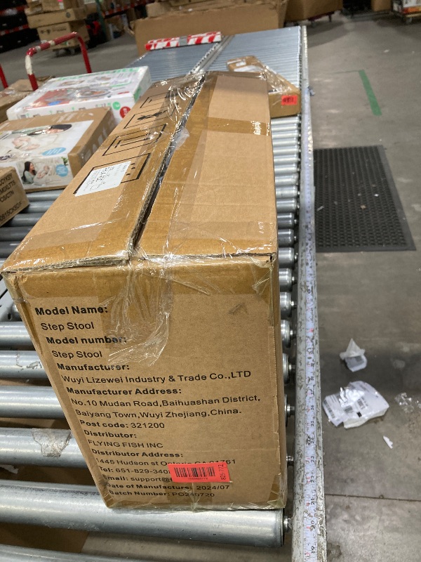 Photo 1 of *It is used and is missing parts and it is not known if it works at 100%.** Kids Step Stool Foldable for Bathroom Sink, Easy Folding Non-Slip Bathroom Stool Toilet Potty Training, Adjustable Toddler Ladder Kitchen Counter Helper