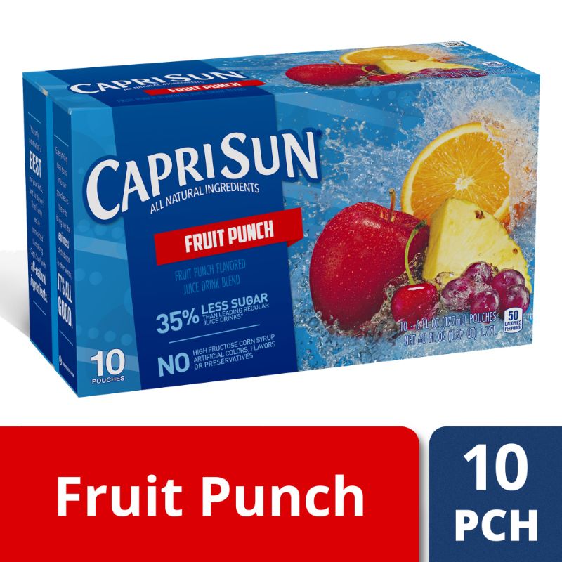 Photo 1 of **BB 12/11/2025**2 PACKS OF Capri Sun, Fruit Punch 10 PCH IN EACH PACK