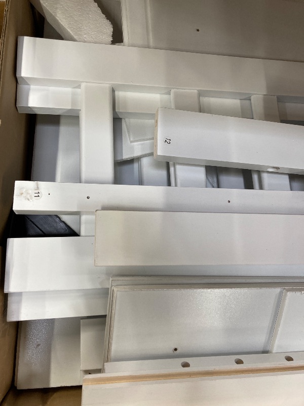 Photo 1 of ***MISSING BOX "A" -SELLING AS PARTS ONLY *** Sweetcrispy Twin House Bed with Trundle, 77.95'' Wooden Playhouse Bed Frame for Kids with Safety Rails & Window, Freely Decorative Roof, Kids Bed for Teens Boys Girls Bedroom