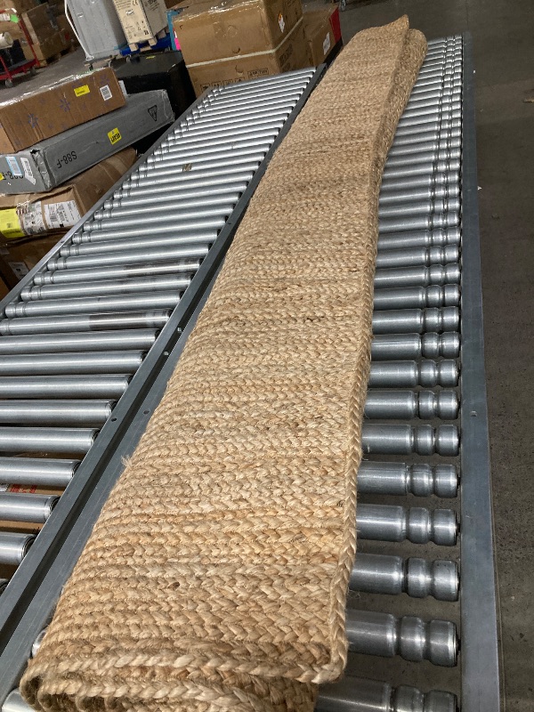 Photo 1 of ***6 INCHES OF STITCHING CAME OUT-SEE PIC**JONATHAN Y Pata Hand Woven Chunky Jute Natural Indoor Area Rug, 9x12, Bohemian, Rustic, Cottage, Easy-Cleaning for Living Room, Bedroom, Kitchen, Non-Shedding (NRF102A-9)