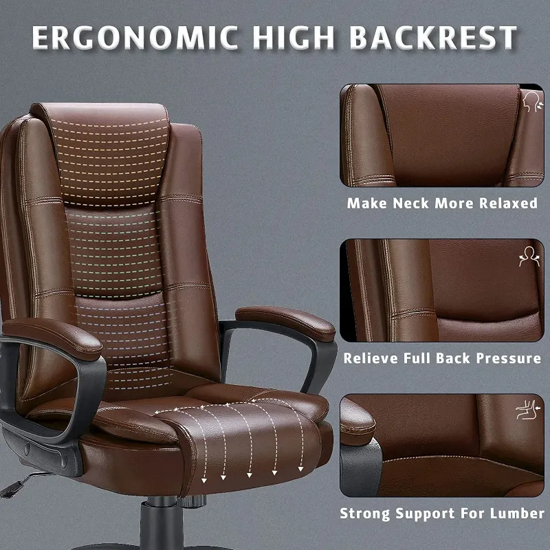 Photo 1 of ***(PARTS ONLY - SELLING AS INCOMPLETE PARTS MISSING)*** 
Waleaf Home Office Chair, 400LBS 8Hours Heavy Duty Design, Ergonomic High Back Cushion Lumbar Back Support, Computer Desk Chair, Big and Tall Chair for Work
