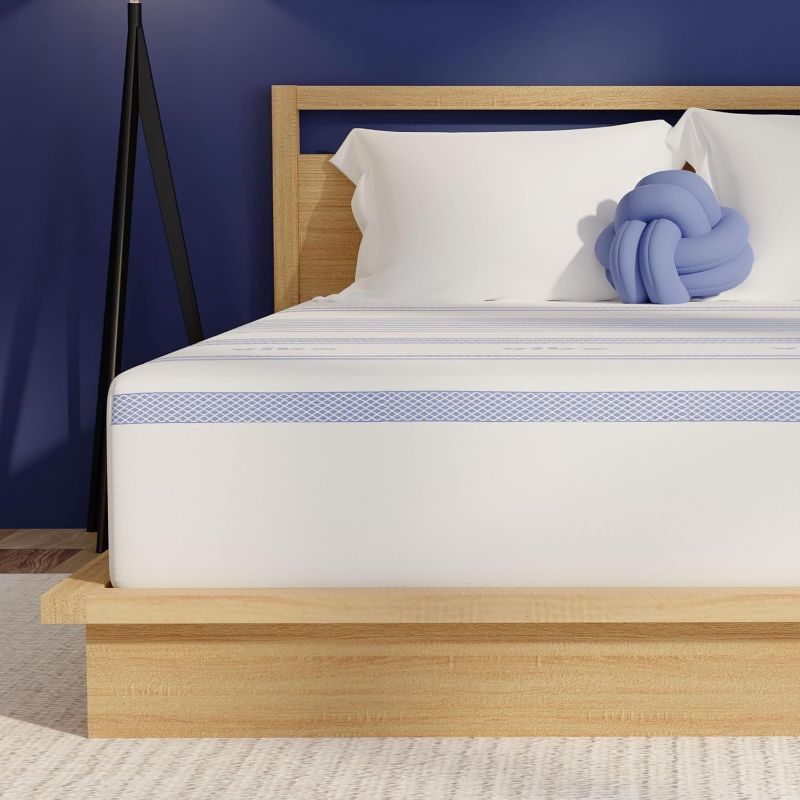 Photo 1 of 
Vibe Gel Memory Foam Mattress, 12-Inch CertiPUR-US Certified Bed-in-a-Box, Twin, White