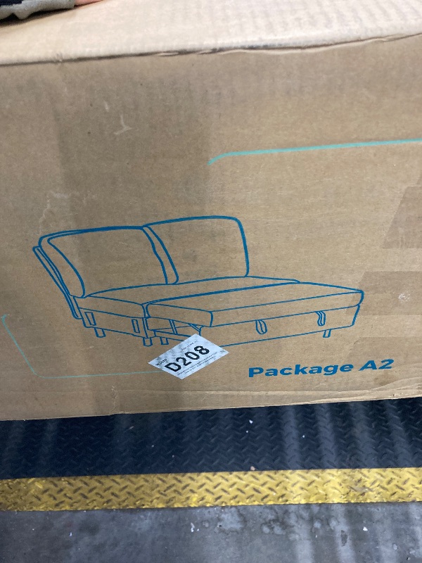 Photo 1 of  Pull Out Bed for Modular Sectional Sofa, Pull Out Couch Module for Sectional Sleeper Sofa Bed, Light Grey