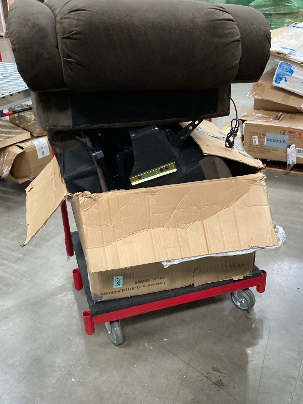 Photo 1 of ***(PARTS ONLY -SELLING AS IS )***
JONPONY Power Lift Recliner Chair Recliners for Elderly with Heat and Massage Recliner Chair for Living Room with Infinite Position and Side Pocket,USB Charge Port,Brown
***(BOX RIPPED/TORN-DO NOT WORK)***