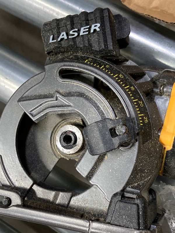 Photo 1 of   ( VERY USED)    Mellif Mini Circular Saw, Cordless Tile Saw Compatible with DeWalt 20V MAX Battery, 3200RPM, 3 Blades 3-1/2", Max Cutting Depth 1-2/11'', Laser Guide for Wood, Plastic, Soft Metal (Tool Only)
