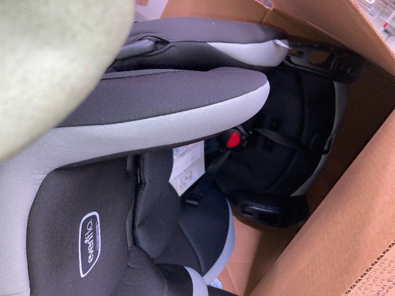 Photo 1 of   ** VERY USED ***Evenflo High-Back Booster Car Seat with Harness, 22 to 110lbs, Maestro Sport, Granite Gray
