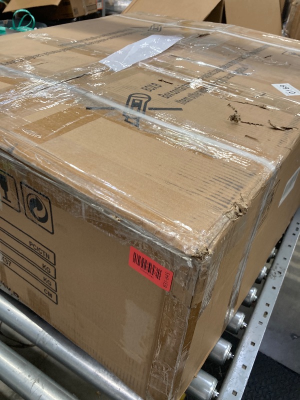 Photo 1 of   ** THE SOFA IS INCOMPLETE. THERE ARE 3 BOXES AND THERE IS ONLY ONE, B. A AND C WERE LOST.** 

Ktaxon 86 W Sectional Sofa Modern Convertible Couch with Double Cushions L Shaped Sofa with Reversible Chaise Teddy Velvet Sofa Set with 2 Wider Sea
