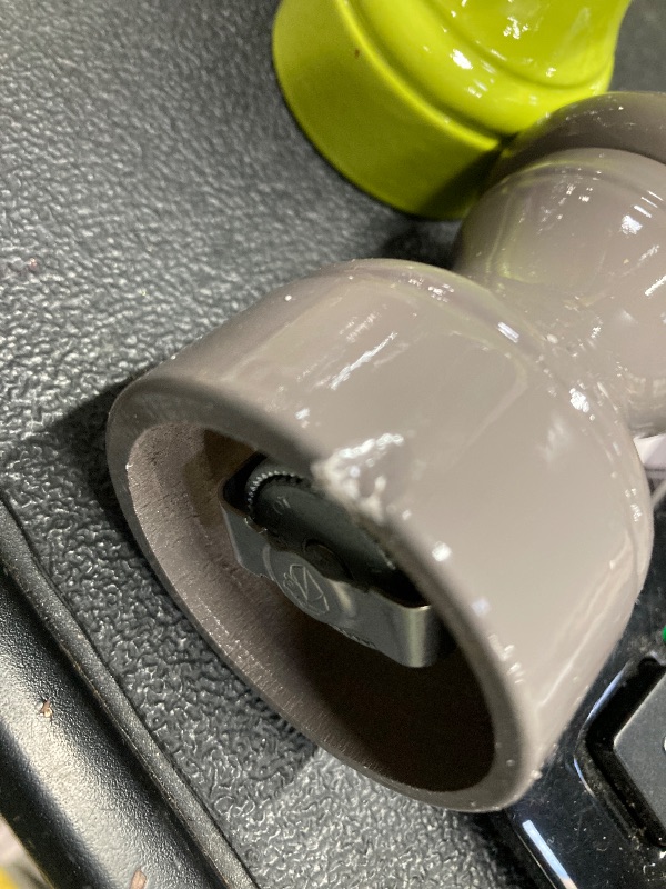 Photo 1 of **HAS SOME PAINT CHIPS-SEE PICS**Peugeot Bistro Pepper and Salt Mill Set, 4in - Beechwood Mills with Adjustable Grinding - For Peppercorns and Rock Salt, Corrosion-Resistant - Essential Kitchen Tools (Grey/Pistachio)