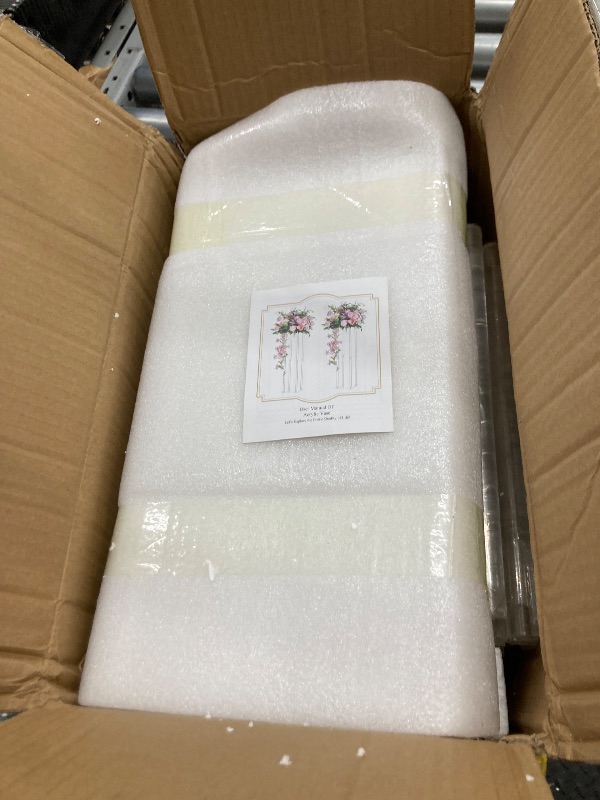 Photo 1 of ** the photo and description is only to the reference**Nuptio Wedding Centerpieces Acrylic Vases - 2 Pcs 31.5 inch Tall Flower Vase Flowers Stand for Party Tables Decorations - Elegant Bulk Weddings Decoration Table Geometric Centerpiece Stands