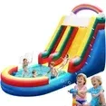 Photo 1 of ** tha photo is reference**Gaonala 21FT Commercial Inflatable Double Beach Surf Water Slide for Adults Heavy Duty PVC with 1100W Blower Outdoor Backyard Multicolor