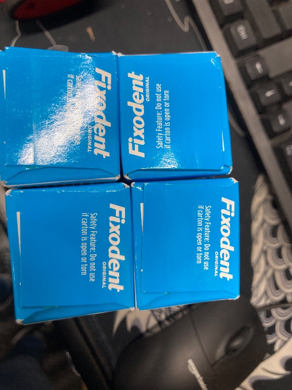 Photo 1 of ** 4 **Fixodent Denture Adhesive Cream Original Original - 1.4 oz