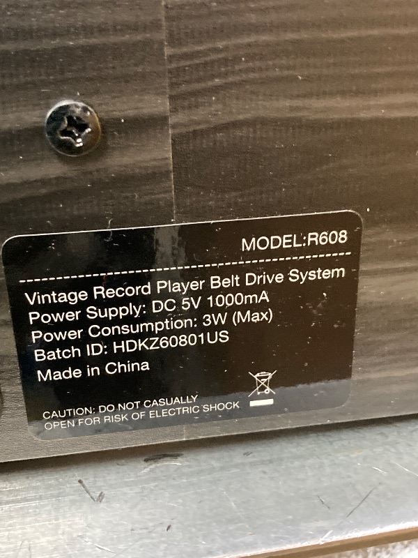 Photo 1 of ***(PARTS ONLY -SELLING AS IS)***
Vinyl Record Player with Speakers Vintage Turntable for Vinyls Records Belt-Driven Turn Table Support 3-Speed, Wireless Playback, Headphone, AUX-in, RCA Line LP Phonograph for Sound Enjoyment Black