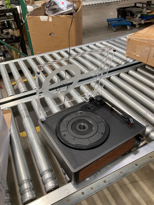 Photo 1 of ***(PARTS ONLY -SELLING AS IS)***
Vinyl Record Player with Speakers Vintage Turntable for Vinyls Records Belt-Driven Turn Table Support 3-Speed, Wireless Playback, Headphone, AUX-in, RCA Line LP Phonograph for Sound Enjoyment Black