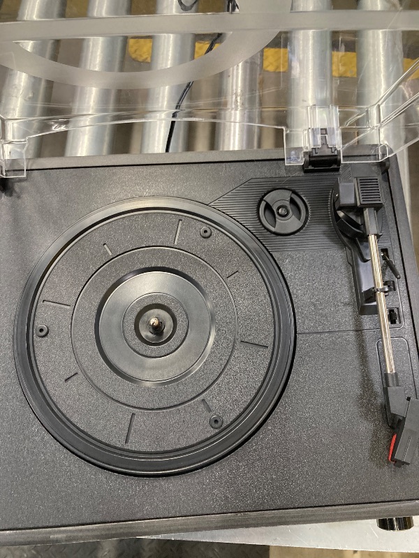 Photo 1 of ***(PARTS ONLY -SELLING AS IS)***
Vinyl Record Player with Speakers Vintage Turntable for Vinyls Records Belt-Driven Turn Table Support 3-Speed, Wireless Playback, Headphone, AUX-in, RCA Line LP Phonograph for Sound Enjoyment Black